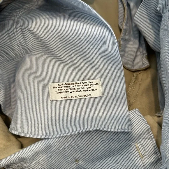 Peter Millar 8” Golf Shorts Chino Brown Preppy Mens Nice Khaki Pants Size 32 - Picture 7 of 8